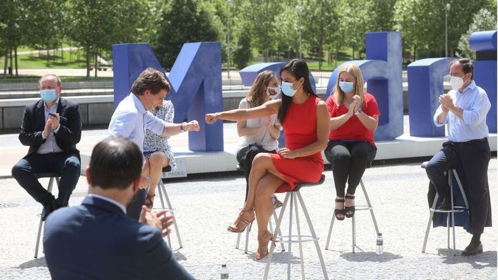Acto conmemorativo de los dos años de Gobierno en coalición de PP y Cs en Cibeles.