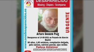 Buscan a un hombre de 80 años desaparecido el pasado lunes en Pozuelo de Alarcón