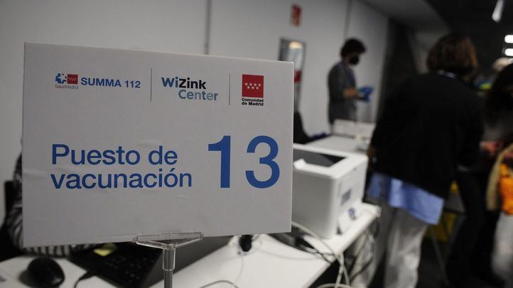 Punto de vacunación Covid-19 en el WiZink Center