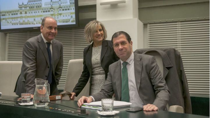 Los concejales de Vox en el Ayuntamiento en una foto de archivo.