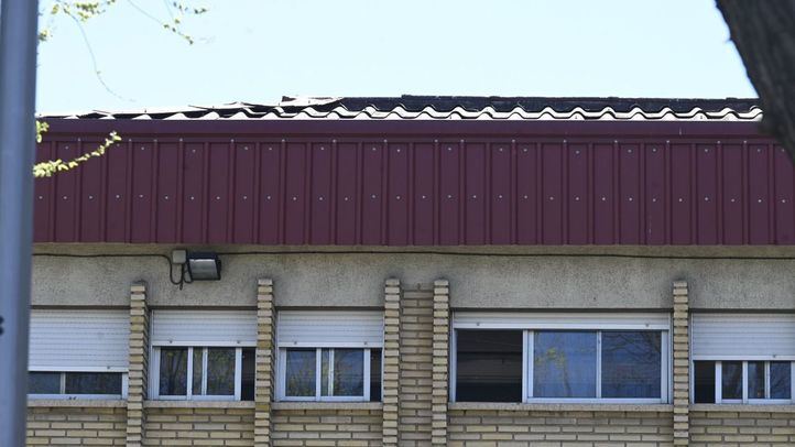 El colegio Meseta de Orcasitas, uno de los que presenta amianto en Madrid.