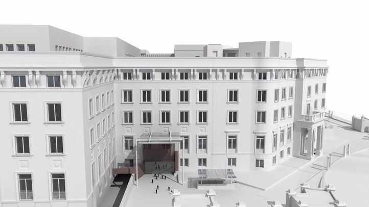 Simulación de la futura sede del Ministerio de Asuntos Exteriores en la plaza de Marqués de Salamanca