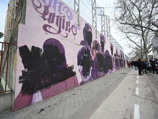 Los autores del mural feminista de Ciudad Lineal ganan el concurso para restaurarlo