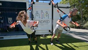'Cubo Gym Madrid', el gimnasio portátil de la capital