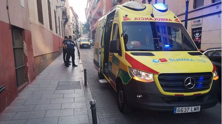Ambulancia en el lugar de los hechos