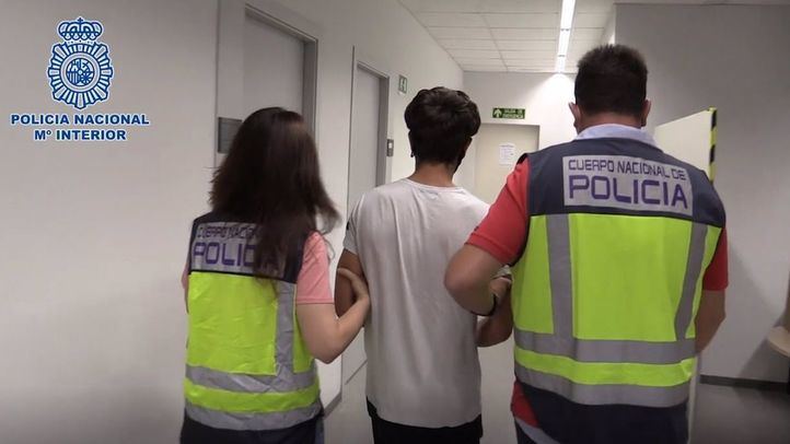 Imagen de la detención del presunto autor del homicidio