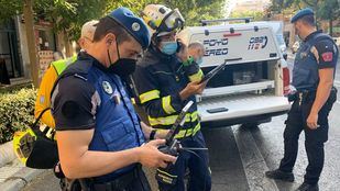 El derrumbe de una fachada en la calle Eloy Gonzalo deja varios heridos leves