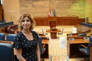 La portavoz del grupo socialista en la Asamblea de Madrid, Hana Jalloul