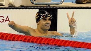 Óscar Salguero, tercera plata para la natación española