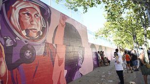 Terminada la restauración del mural feminista de Ciudad Lineal