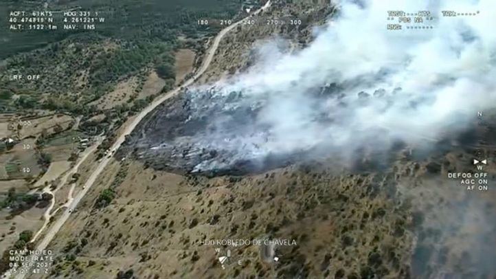 Incendio forestal en Robledo de Chavela