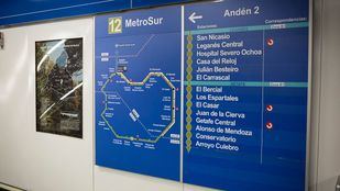 El tramo de la L12 entre Hospital de Móstoles y Conservatorio reabre este domingo