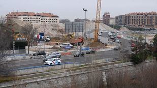 Arranca la construcción de la estructura que cubrirá la M-30 junto al antiguo Vicente Calderón