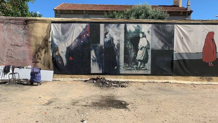 El mural homenaje a Robert Capa se incendió de manera accidental