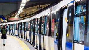 Refuerzo de trenes de Metro por el partido en el Santiago Bernabéu