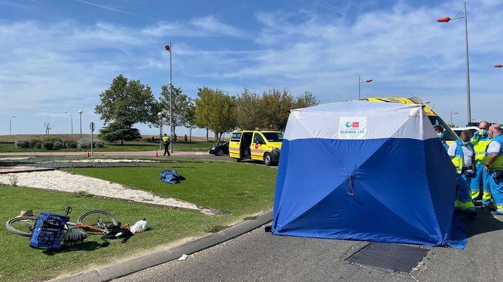 Muere un ciclista en un accidente en Parla