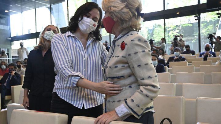 Isabel Díaz La presidenta de la Comunidad de Madrid, Isabel Díaz Ayuso y la expresidenta de la región, Esperanza Aguirre