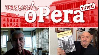 El presidente editor de Madridiario, Constantino Mediavilla, junto al cronista De la Villa y exdirector de Madridiario, Pedro Montoliú, en una nueva entrega de la Terraza de Ópera