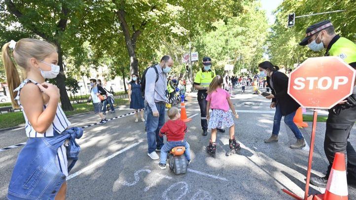 El Paseo de la Castellana acoge diversas actividades con motivo de la Semana Europea de la Movilidad