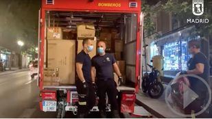 Bomberos de Madrid se suman a las ayudas para La Palma