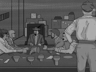 Cuando los conjurados entraron en el sancta sanctórum, Julián presidía sentado en el antiguo sillón (casi trono) en el que había aposentado sus nalgas el alcalde que había sido su mentor, varios siglos atrás.