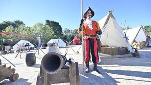 Recreación de un campamento de soldados reclutados para la batalla de Lepanto