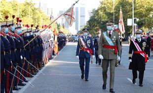 Gran presencia de Podemos y abucheos a Sánchez en el desfile del 12 de Octubre