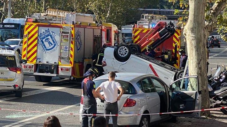 Accidente en el acceso a la A-6