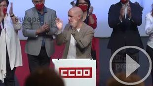Unai Sordo, reelegido como secretario general de CCOO