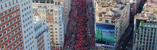 La capital se tiñe de rosa para celebrar la Carrera de la Mujer