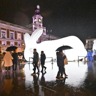 La lluvia desluce el comienzo del Festival Internacional de la Luz