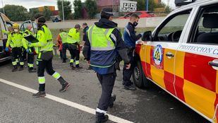 Herido de gravedad un motorista tras caer en la M-30