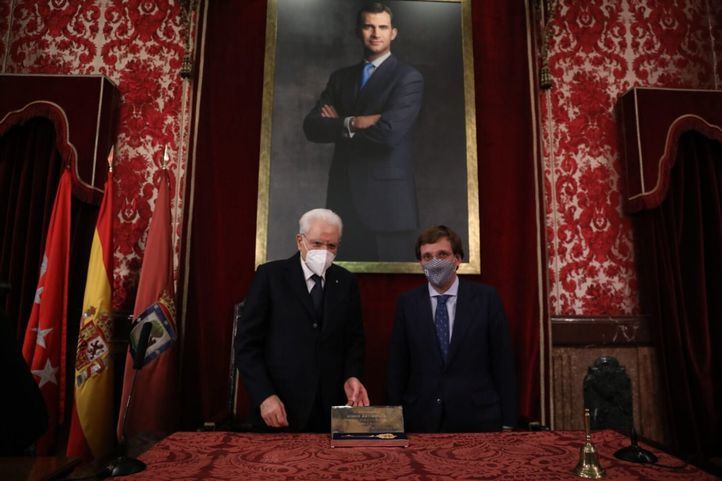 El presidente italiano recibe las Llaves de Oro de Madrid