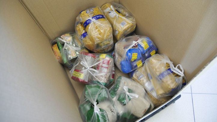 Imagen de archivo de la Gran Recogida de Alimentos de Madrid en un supermercado.