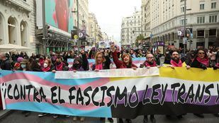 Personas trans se manifiestan en Madrid contra el incremento de las agresiones al colectivo