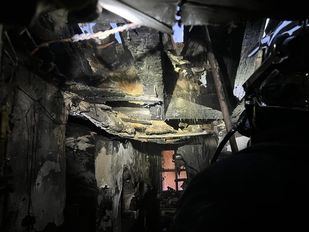 Atendidos nueve vecinos de Aranjuez por un incendio en una vivienda