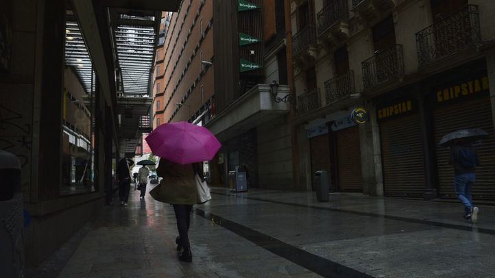 Día de lluvia en Madrid
