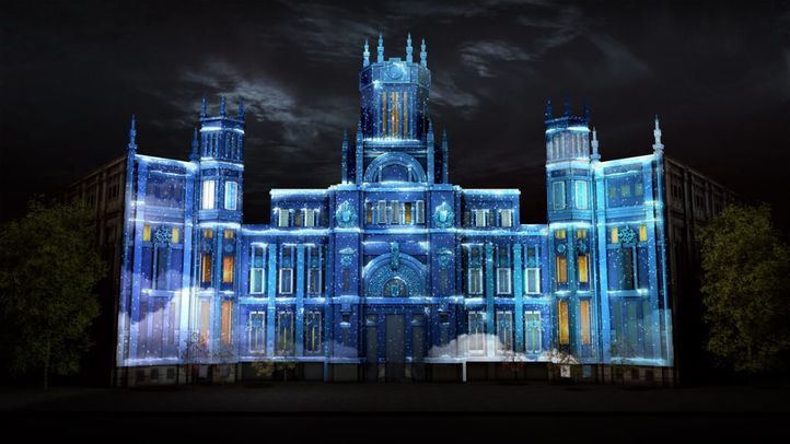 Videomapping en la Navidad de 2019.