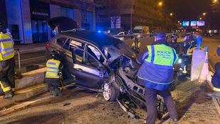 Heridos cinco jóvenes en un accidente de tráfico en Arganzuela