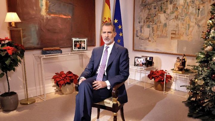 El Rey Felipe VI en su discurso navideño.
