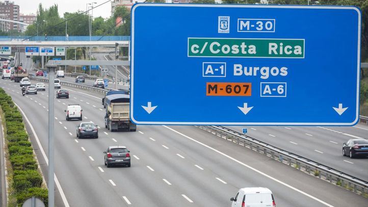 Tráfico en la M-30.