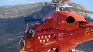 Evacuado un helicóptero un senderista que se había precipitado en Peñalara
