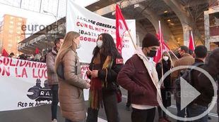 Marchas a favor de los trabajadores del metal en Madrid