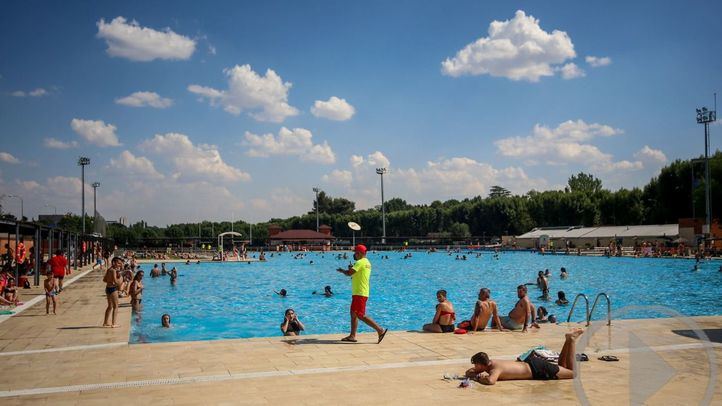 Una piscina municipal de verano de Madrid.