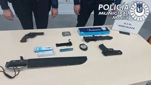 Incautadas armas a varios menores en una reyerta en Sanchinarro