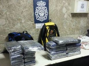 Policía y Guardia Civil requisaron en Barajas 407 kilos de cocaína en el último trimestre de 2021