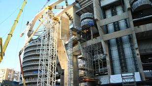 Las obras del Santiago Bernabéu continúan a buen ritmo
