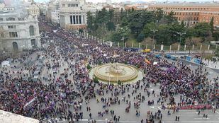 La marcha feminista del 8M teñirá de morado de Colón a Cibeles