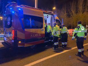 Herido de gravedad un motorista después de caerse en la M-30