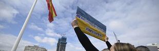 La marcha 'Por Ucrania' congrega a 35.000 personas en Madrid